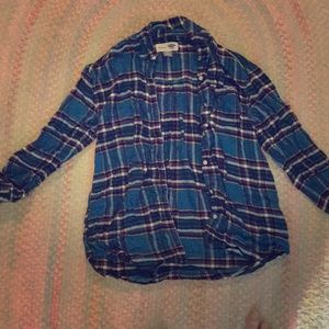 Multicolored flannel size 14